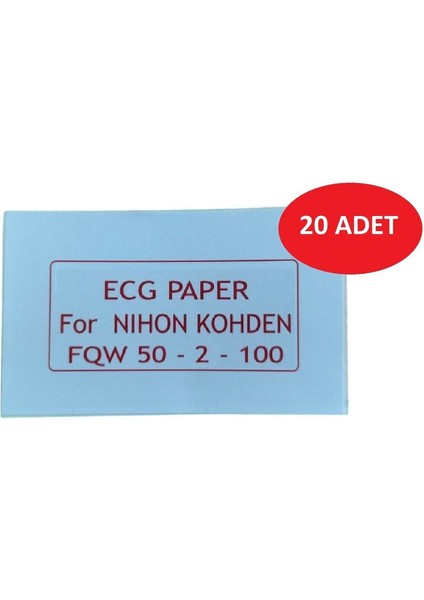 Ecg Kağıdı Nihon Kohden Fqw 50-2-100 Z Katlamalı 20 Adet 100 Sayfa