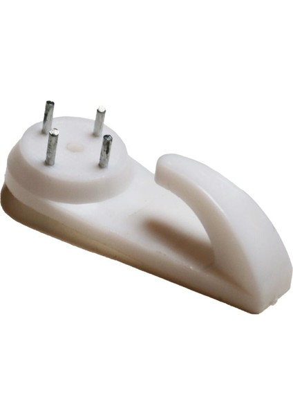 Plastik Beyaz Dayanıklı Duvar Askısı 2-4-6-10 Adet - 39MM x 20MM modelleri