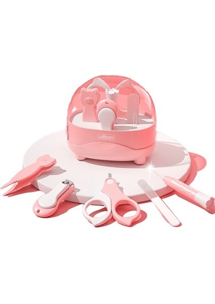 Yeni Bebek Tırnak Makası Seti Yenidoğan Bebek Anti-Sıkma Tırnak Makası Çocuk Bakımı Tırnak Makası 5'li Set (Yurt Dışından)