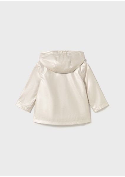 1463 Kız Bebe Krem Yağmurluk modelleri