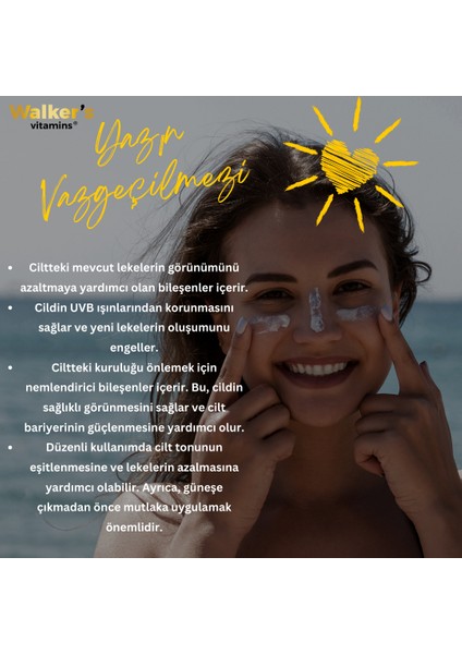 Walkers SPF 50+ Çok Yüksek Korumalı Yüz Güneş Kremi