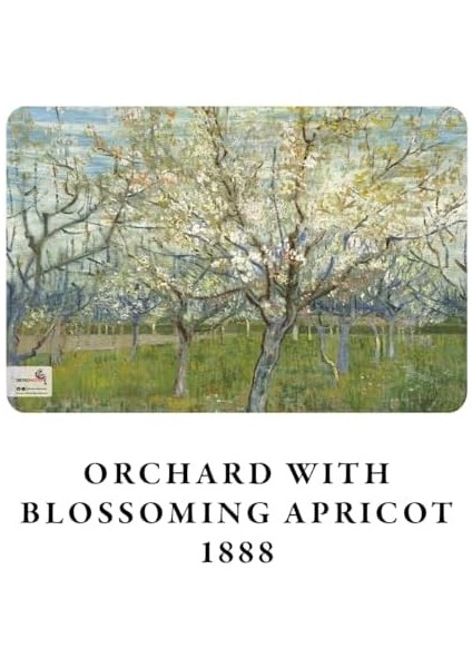 Blooming Series - A6, Van Gogh 4'lü Defter Seti Iı, Çizgisiz, Toplam 192 Sayfa, Her Biri 48 Sayfa, Tel Dikiş, Esnek Kapak, Oval Kenar, Tuval Doku, 60 Gram, Sarı Krem Renk