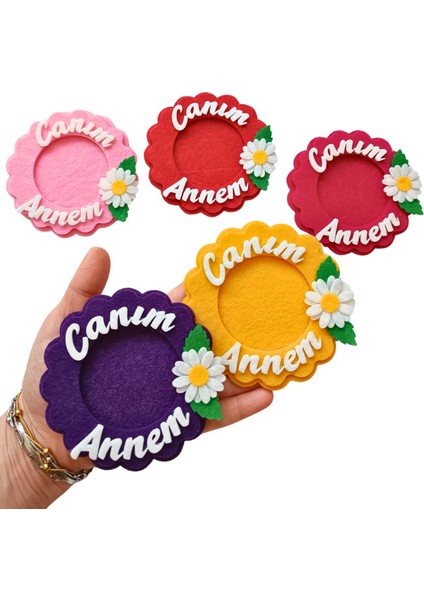 Anneler Günü, Keçe - Canım Annem Çerçeve Mıknatıslı