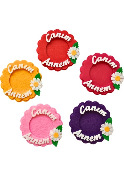 Anneler Günü, Keçe - Canım Annem Çerçeve Mıknatıslı