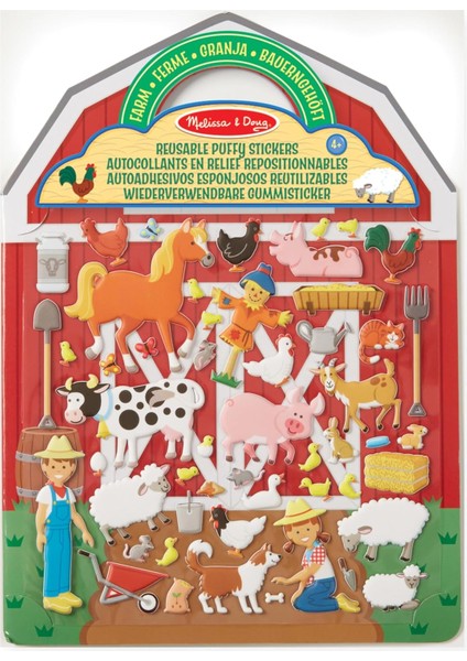 & Doug - 19408 - Tekrar Kullanılabilir Gummisticker Çiftlik