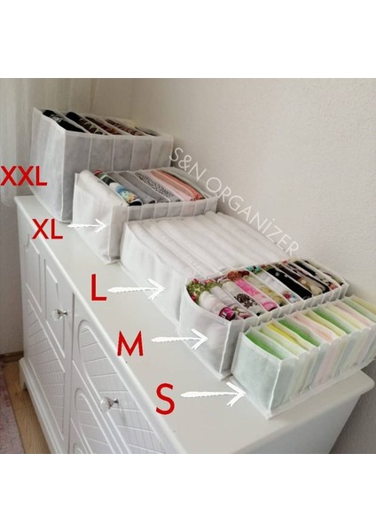 Cepli Organizer M 11 Gözlü Beyaz Renk modelleri