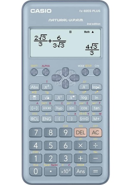 FX-82ES Plus Mavi Bilimsel Fonksiyonlu Hesap Makinesi 2.versiyon