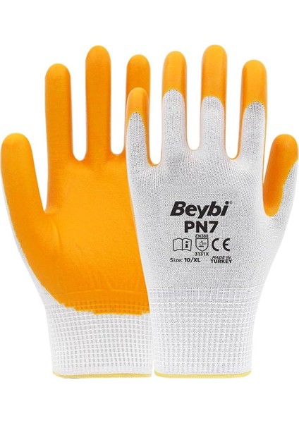 Pn7 No:9 Sarı Nitril Eldiven