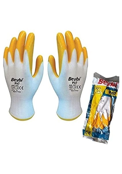 Pn7 No:9 Sarı Nitril Eldiven