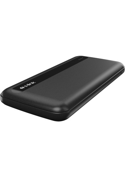 IP-G11N 10000MAH Micro+Usb+ Type-C Giriş+Çıkış Siyah Taşınabilir Pil Şarj Cihazı Powerbank
