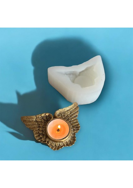 Kuş Kanadı Modeli Tealight Mumluk Silikon Kalıbı indirimleri