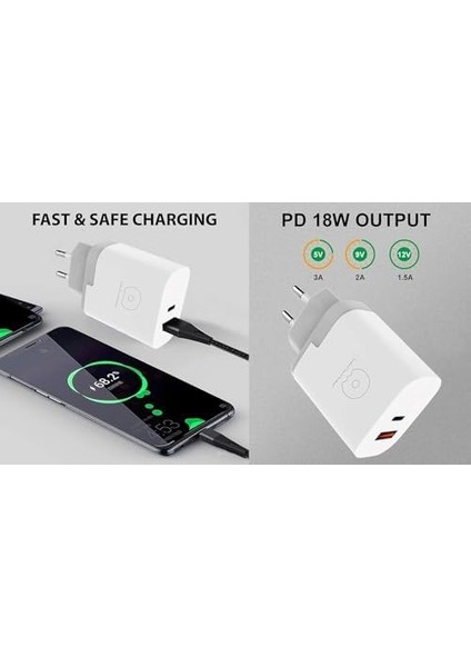 C112 Pd+Usb Type-C Qualcomm Wuw 3.0 Hızlı Şarj Başlığı