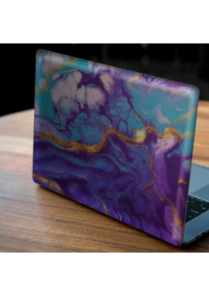 Mor Ebruli Desen Notebook Sticker