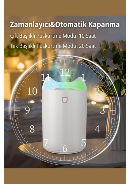 3.3 Litre Ultrasonik Hava Nemlendirici ve Aroma Difüzörü- Bebek ve Çocuk Odası Buhar Makinesi fiyatları