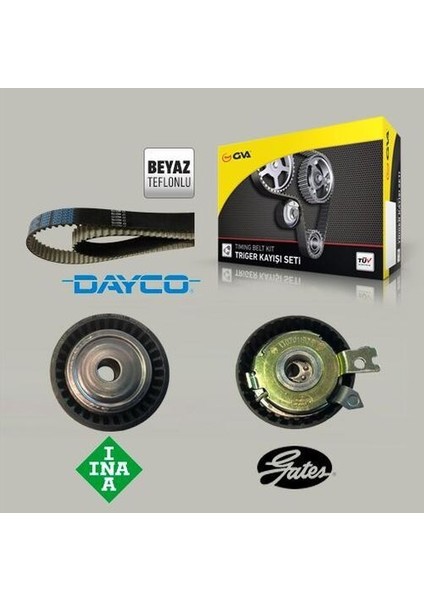59T1423D Triger Eksantrik Gergi Seti Clıo Iı Iıı Megane I Iı Iıı Laguna I Iı Scenic I Iı 1.4 1.6 16V K4M K4J K025671XS