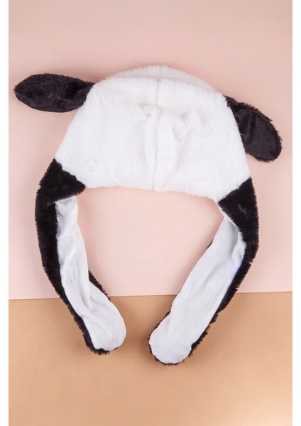 Işıklı, Hareketli Kulakları Kalkan Peluş Panda Şapka- Patili Sıkınca Kulakları Kalkar, Sevimli Tasarım indirimleri