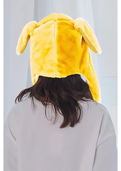 Pokemon Pikachu Peluş Oyuncak Şapka- LED Işıklı, Hareketli Kulaklı, Patili Eğlenceli Tasarım indirimleri