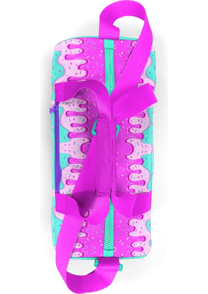 Pembe Rengarenk Dondurma Desenli Spor Çantası 27515 fırsatları