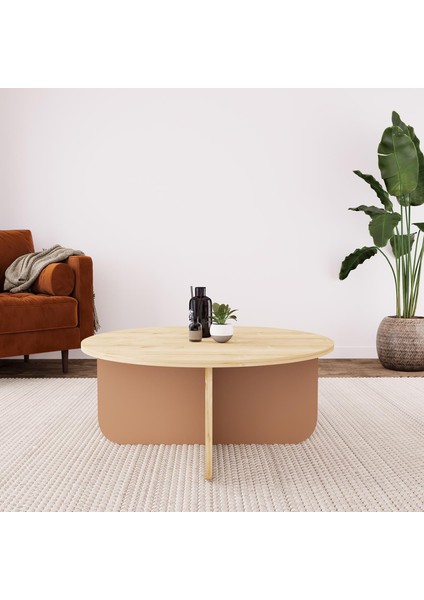 Beca O4110 Orta Sehpa 80 cm Safir Üst - Tarçın