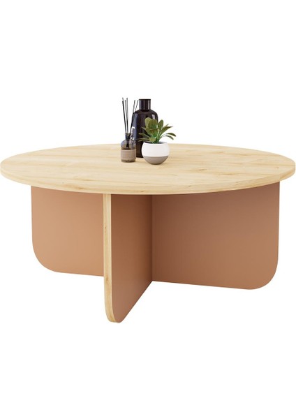 Beca O4110 Orta Sehpa 80 cm Safir Üst - Tarçın