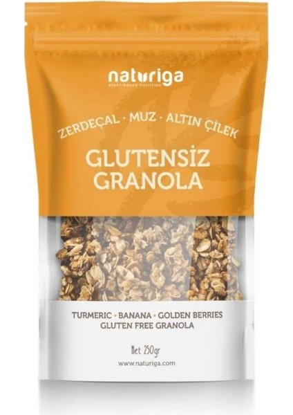 Glutensiz Zerdeçal-Muz-Altın Çilek Granola 250 gr