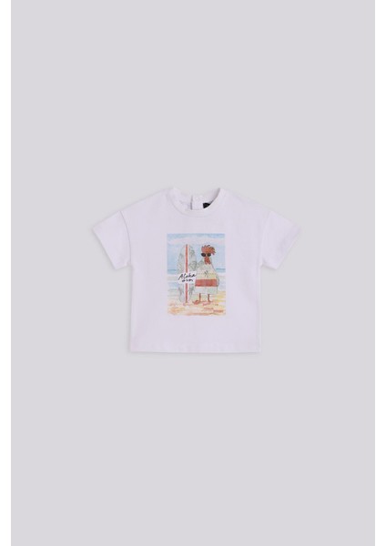 Bg Store Erkek Bebek Beyaz Tshirt