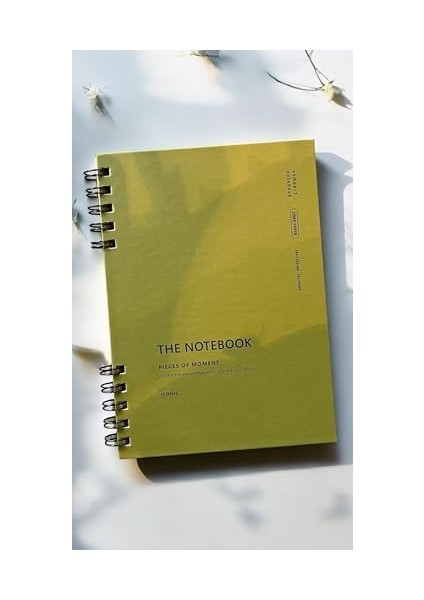 Tanıtım Spiralli 80 Yaprak Çizgili A5 Defter, Not Defteri, Okul Defteri, 4 Farklı Renk Seçeneği (03 Olive Green)