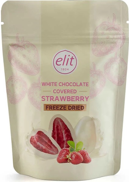 Dondurulmuş White Chocolate Çilekli Çikolata 80 gr