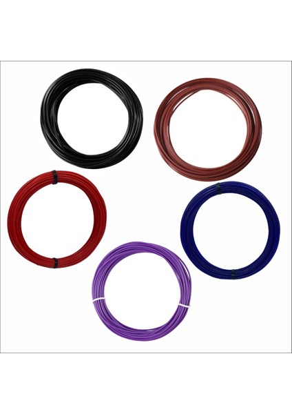 3D Kalem Için Asil Tonlar(Siyah,kahverengi,lacivert,bordo,mor) Pla Filament Seti