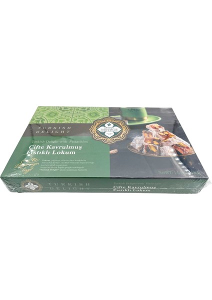 Çifte Kavrulmuş Fıstıklı Lokum 400 gr Meşhur Safranbolu Lokumcusu