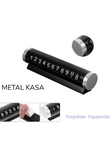 Araç Içi Telefon Numaratörü Metal Kasa Numara Çevirmeli Oto Park Numara Parkmatik Torpidoya Yapışan fırsatları