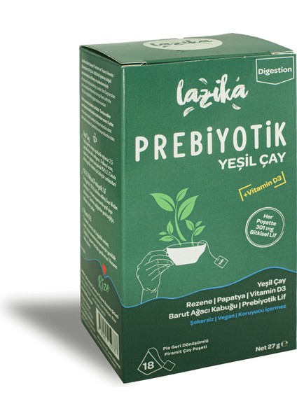 Prebiyotik Yeşil Çay 18'li