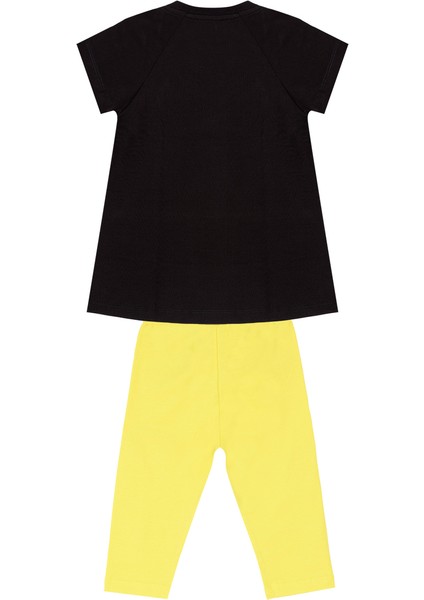 Zebracorn Siyah Kız Çocuk Tunik Tayt Takım fırsatları