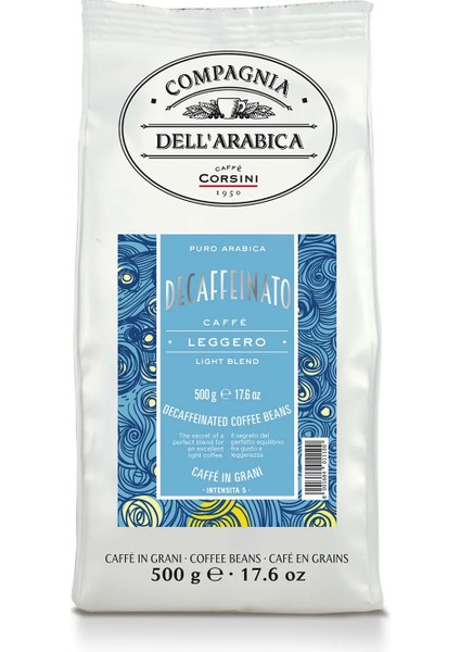Kafeinsiz %100 Arabica Çekirdek Kahve 500 gr