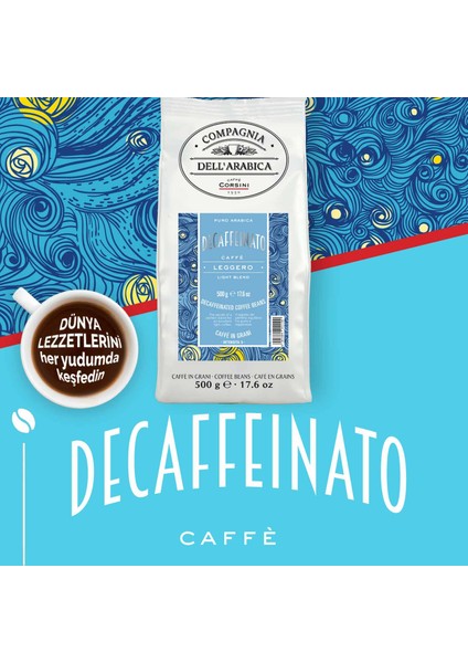 Kafeinsiz %100 Arabica Çekirdek Kahve 500 gr fiyatları