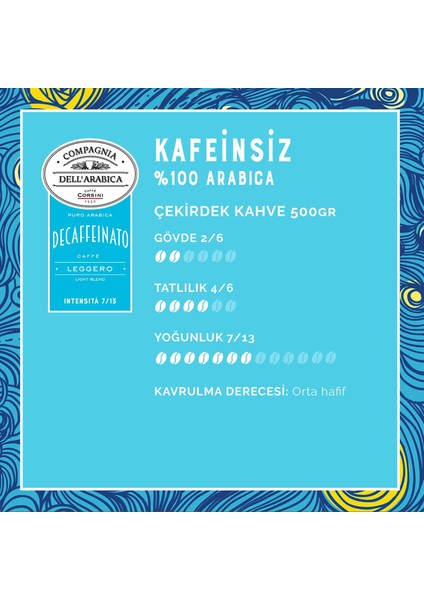 Kafeinsiz %100 Arabica Çekirdek Kahve 500 gr modelleri