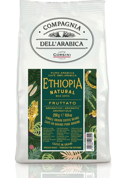 Etiyopya %100 Arabica Çekirdek Kahve 250 gr