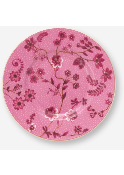 Jolie Pembe Porselen Petit Four Tabağı 12 cm