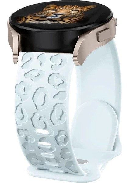 Movetime MT42X MT46X MT43A Amazfit Gts Bip 20MM Kordon Leopar Desen Yumuşak Silikon Kordon fiyatları