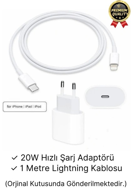 Iphone Uyumlu Type-C Kablo 20W Hızlı Şarj Adaptörü Yeni Serilere Uygun 7 8 x 11 12 13 14 15 Plus Pro