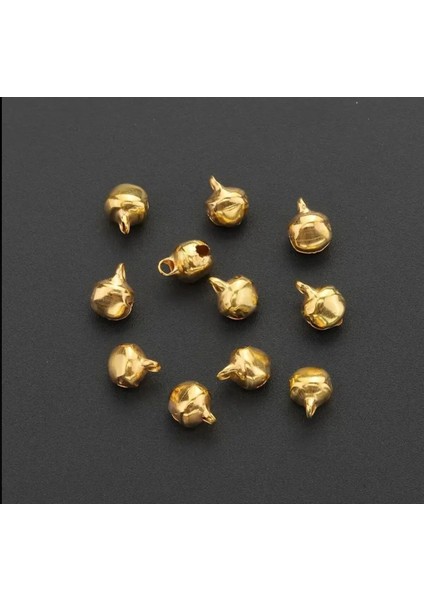 Gold Parlak Kulplu Çan Zil Hayvan Tasma Zili Amigurumi Zili Kına Gecesi Tef Yapımı Zili 12MM 50 Adet fiyatları