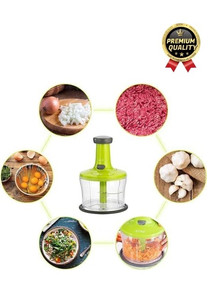 Premium Pratik Paslanmaz Çelik Sebze Meyve Soğan Doğrama Bıçaklı Üstten Basmalı El Rondosu Blender modelleri