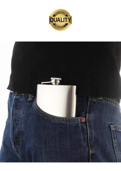 Limited Edition Sızdırmaz Paslanmaz Çelik 6 Oz Alkol Sıvı Içecek Kamp Cep Su Matarası fırsatları
