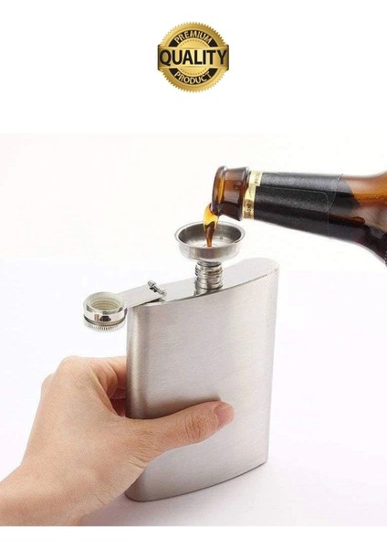 Limited Edition Sızdırmaz Paslanmaz Çelik 9 Oz Alkol Sıvı Içecek Kamp Cep Su Matarası modelleri