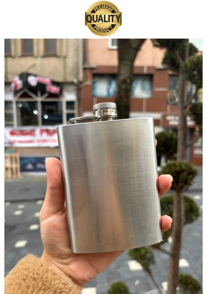 Limited Edition Sızdırmaz Paslanmaz Çelik 4 Oz Sıvı Içecek Kamp Cep Su Matarası indirimleri