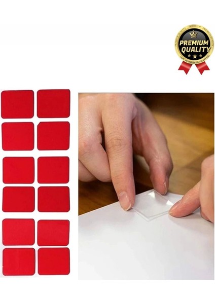 Çok Amaçlı Güçlü Su Geçirmez Hazır Kesilmiş Şeffaf 25X30MM Pe Köpük Çift Taraflı Asma Bant-12 Adet fiyatları