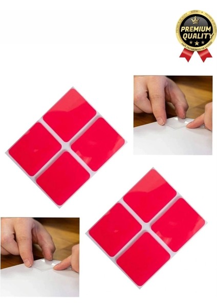 Çok Amaçlı Güçlü Su Geçirmez Hazır Kesilmiş Şeffaf 25X30MM Pe Köpük Çift Taraflı Asma Bant-12 Adet modelleri