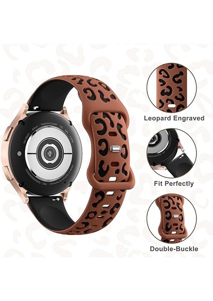 Xiaomi Redmi Watch 5 Active/lite 22MM Kordon Leopar Desen Yumuşak Silikon Kordon