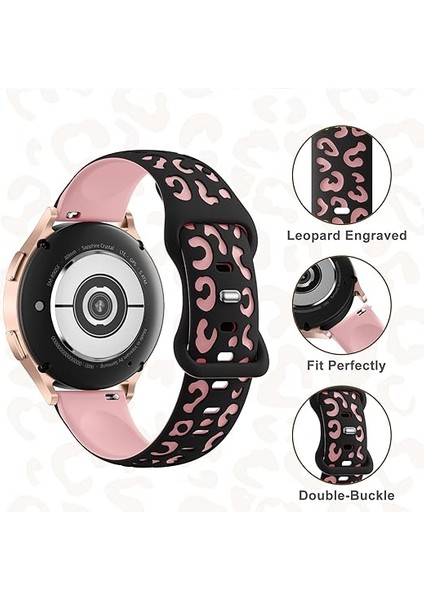 Samsung Watch 46MM Gear S3 22MM Honor Magic 2 46MM Kordon Leopar Desen Yumuşak Silikon Kordon fırsatları