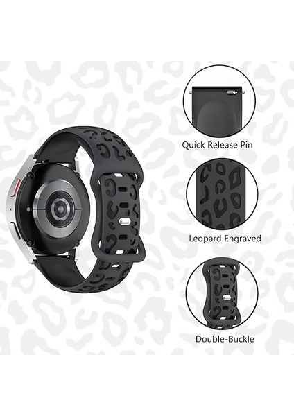 Xiaomi Redmi Watch 5 Active/lite 22MM Kordon Leopar Desen Yumuşak Silikon Kordon